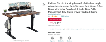Moveout sale: Assembled Electric Standing Desk, Available for Delivery 2