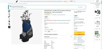 WILSON Men's Profile SGI Complete Golf Club Package Set - Men's and Se 1
