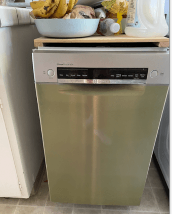 Bosch SilencePlus 46 dBA small dishwasher, fits into EV lowrise or mid 1