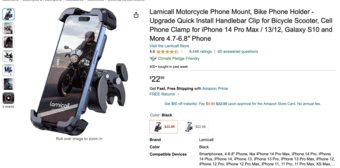 New Bike phone mount/holder 1