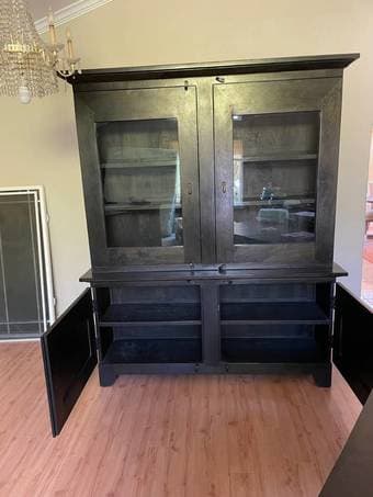 Crate and Barrel China cabinet and buffet - $750 2