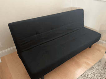 IKEA Black Sleeper Sofa (BALKARP) 1