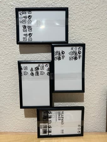 4x6 picture collage frame (black) BRAND NEW! 1