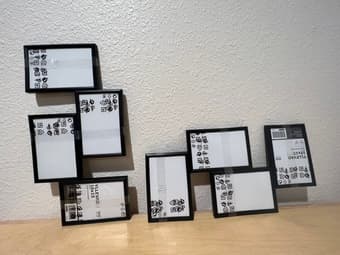 4x6 picture collage frame (black) BRAND NEW! 2