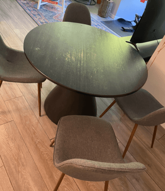 World Market Kitchen Table & 4 Target Chairs 2