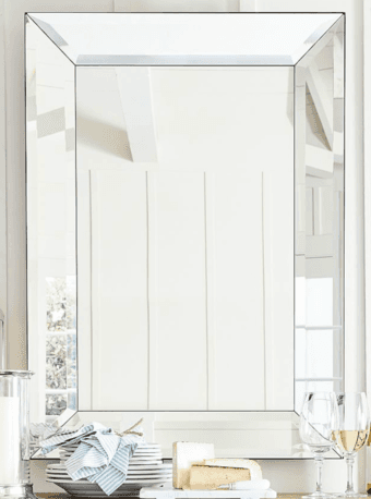 Pottery Barn Mirror- Beveled Glass Frame Mirror 30x42" 2