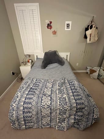 IKEA mattress & memory foam topper 1