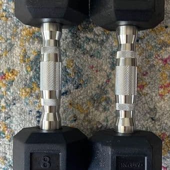 Two Sets If Dumbells- 8 Lbs And 12 Lbs 2