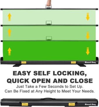 UNUSED - Collapsible Green Screen, 1.52x2M (bought $150,selling $30) 3