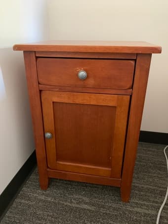 $50 wooden dresser - two bedside tables - one hallway table 1