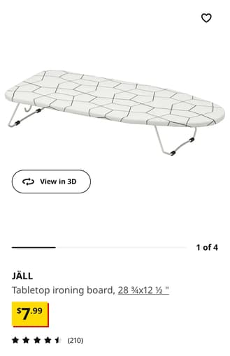 Ikea compact ironing board 1