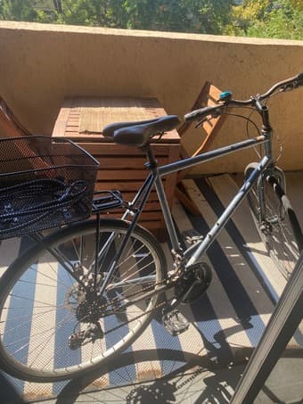 KHS Commuter Bike with Basket and Cable/U Locks 1