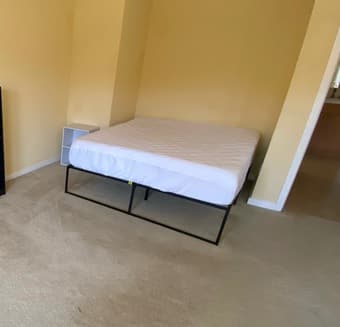 Selling Desk, Queen Mattress, and Bed Frame; Together or Indiv. 1
