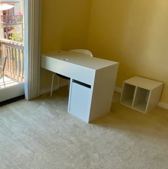 Selling Desk, Queen Mattress, and Bed Frame; Together or Indiv. 2