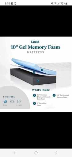 Memory Foam- King Size Mattress 2