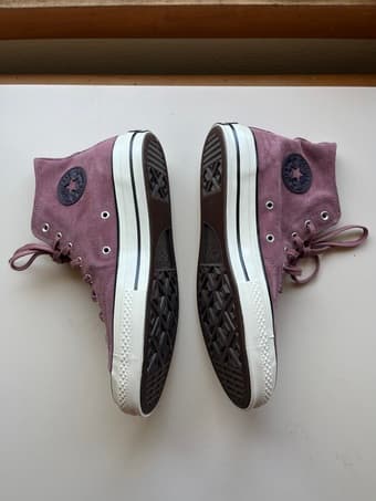 Rose CONVERSE Suede High Top Shoes US Mens 10 2