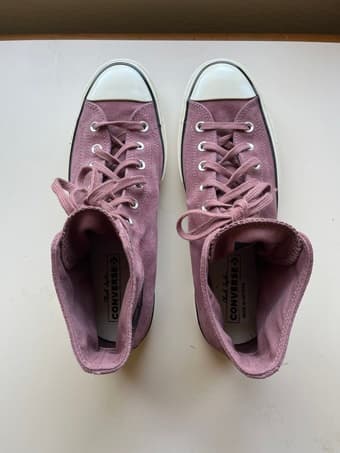Rose CONVERSE Suede High Top Shoes US Mens 10 3