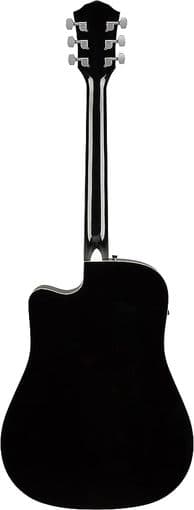 New Fender FA-125CE Dreadnought Cutaway Acoustic-Electric Guitar-Black 3