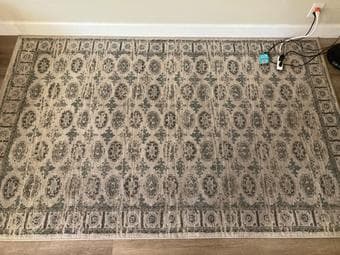 Boho blue-grey Area Rug 3