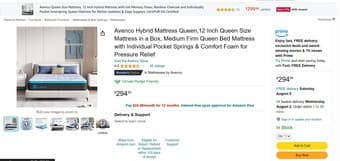 Nearly New Mattress - Queen size (bought $300 1 month ag, rarely used) 2