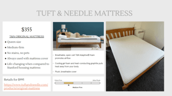 TUFT & NEEDLE MATTRESS 1