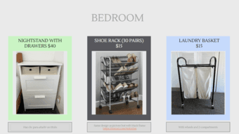 Selling Shoe Rack, Nightstand table and laundry basket 1