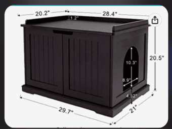 Cat litter box enclosure 1