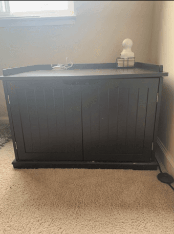 Cat litter box enclosure 3