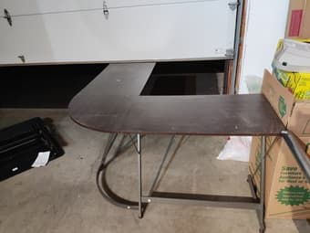 L-shaped lightweight office desk 2
