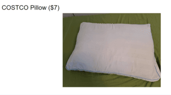 COSTCO pillow 1