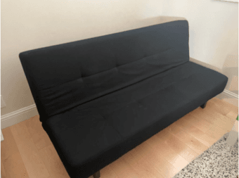 IKEA Black Sleeper Sofa (BALKARP) 1