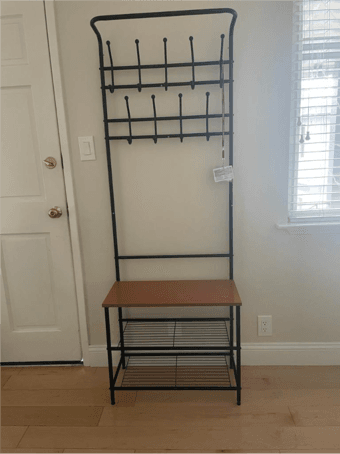 Coat and shoe rack 1