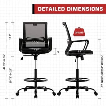 BRAND NEW Adjustable (Standing & Sitting) Office Desk + Chair + Lamp 2