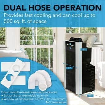 Whynter ARC-14S Portable AC (Dual Hose, 14,000 BTU) 2