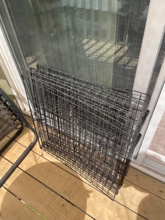 MOVING! Two Metal dog pens, can be combined into one 1