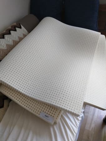 Latex mattress topper, queen 1