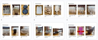 Moving sale - items starting at $2 1