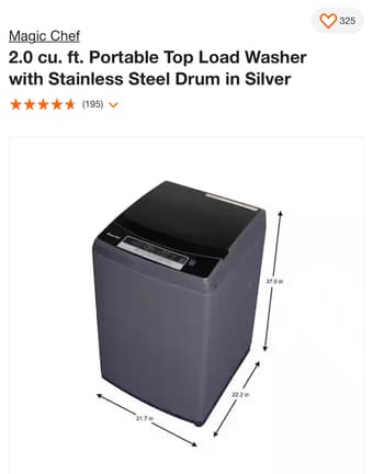 Portable washing machine 1