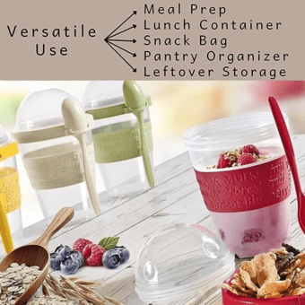 4 Pack Breakfast On The Go Yogurt Parfait Cups (NEW) 2