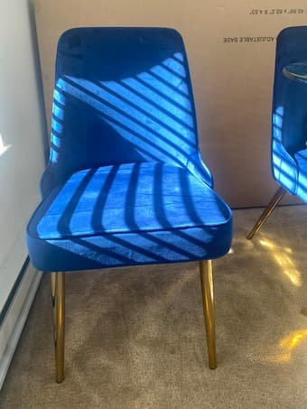 Navy Blue Dinning Chairs 1