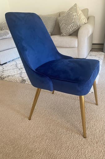 Navy Blue Dinning Chairs 2
