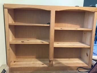wooden bookcase 1