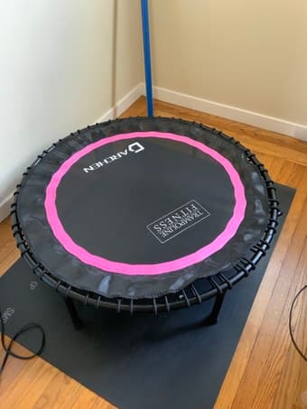 Mini-Trampoline and Heavy Duty Workout Mat 1