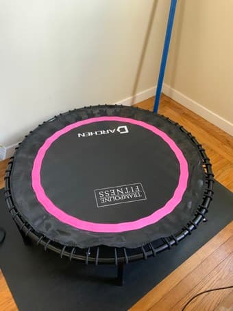 Mini-Trampoline and Heavy Duty Workout Mat 2