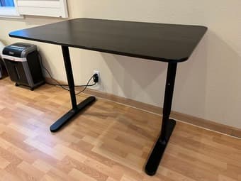 IKEA Bekant Adjustable-Height Wooden Desk (48” x 32” x 25”-33”) 1