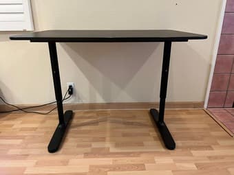 IKEA Bekant Adjustable-Height Wooden Desk (48” x 32” x 25”-33”) 3