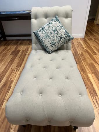 Macy's Chaise Lounge Sofa (As good as new) 2