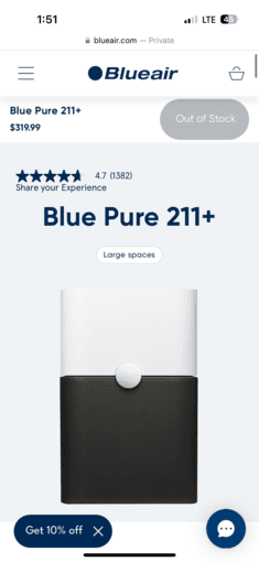Blue Air 211+ Air Purifiers 3
