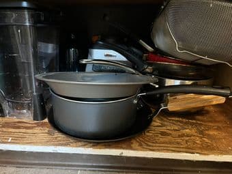 pots and pans and coffee maker II 1