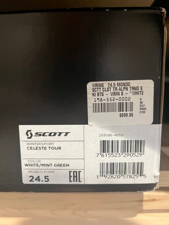 Scott Celeste Alpine Touring Boots 2023 size 24.5 2